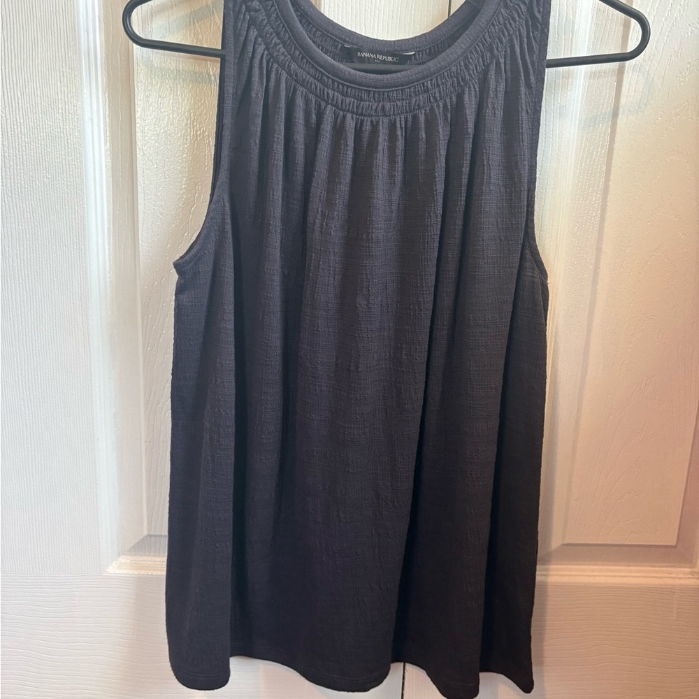 Banana Republic Charcoal Sleeveless Top